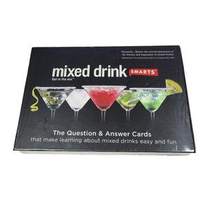 Mixed Drink Smarts Game Question & Answer Cards Tips Recipes NEW Bartender Train